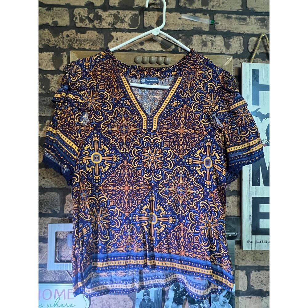 Size Small Tribal Democracy Blouse